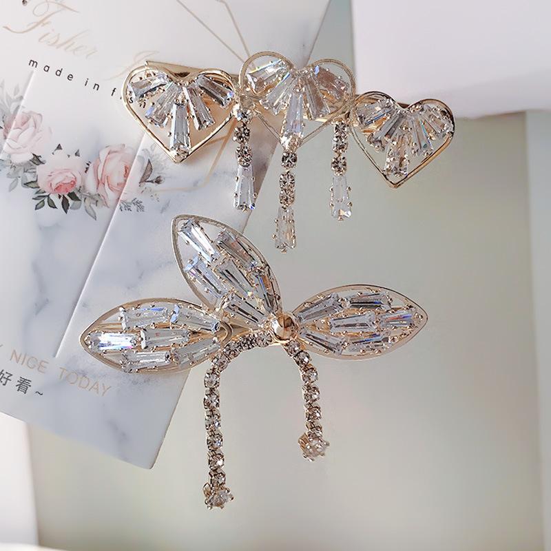 Hair Clips & Barrettes For Women Fashion Butterfly Love Tassel Crystal Hairpin Girl Exquisite Accessories Jewelry WholesaleHair
Hair Clips & Barrettes For Women Fashion Butterfly Love Tassel Crystal Hairpin Girl Exquisite Accessories Jewelry WholesaleHair
