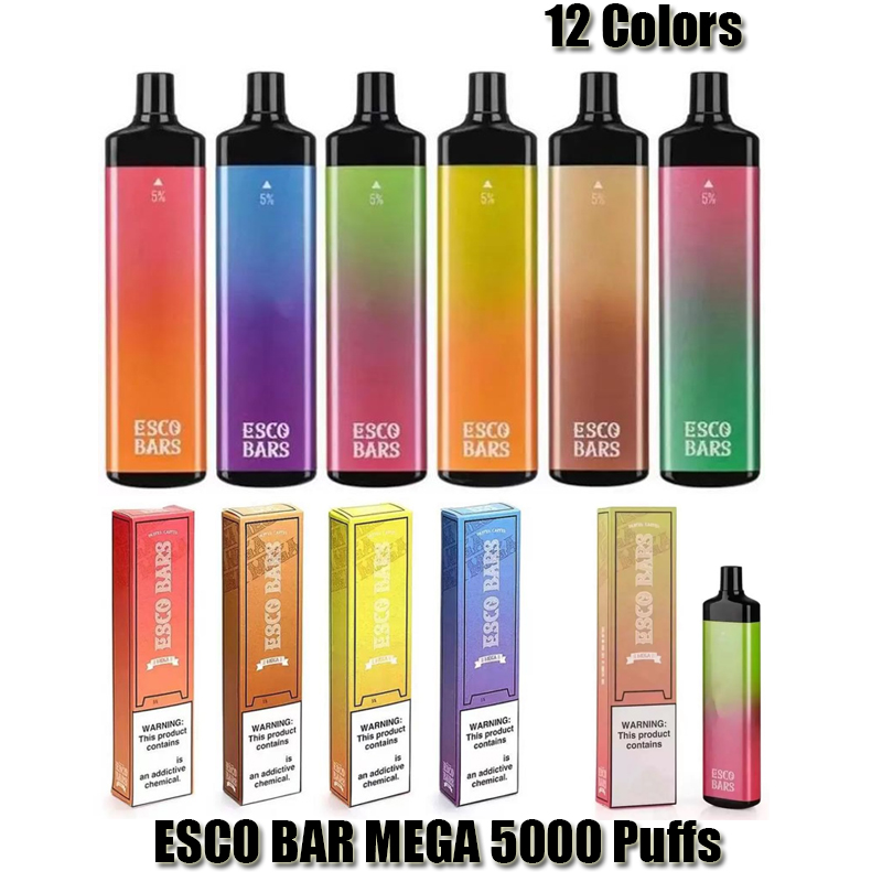 Esco Bars Mega Disposable Pod E Cigarette Device Kit 5000 Puffs 600mAh Rechargeable Battery 14ml Prefilled Mesh Coil Cartridge Vape Pen VS Elf Bar Bang XXL
Esco Bars Mega Disposable Pod E Cigarette Device Kit 5000 Puffs 600mAh Rechargeable Battery 14ml Prefilled Mesh Coil Cartridge Vape Pen VS Elf Bar Bang XXL