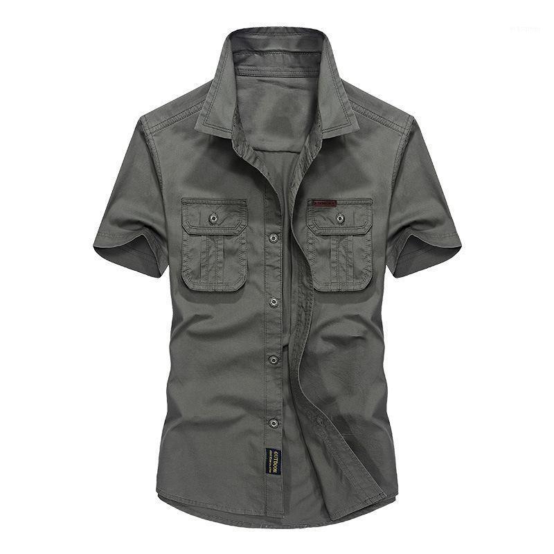 Men's Summer Casual Brand Army Green Short Sleeve Gray Shirt Man Cotton Black Blue Shirts Male Fashion Tops -4XL, Khaki
Men's Summer Casual Brand Army Green Short Sleeve Gray Shirt Man Cotton Black Blue Shirts Male Fashion Tops -4XL, Khaki