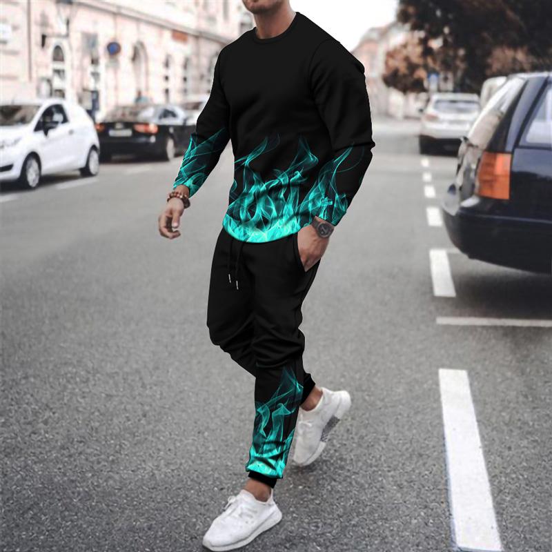 Men's Tracksuits 2022 Autumn And Winter Sports Suit 3D Printing Color Flame Fashion Street Men Women Round Neck Two-piece, Wyt5416
Men's Tracksuits 2022 Autumn And Winter Sports Suit 3D Printing Color Flame Fashion Street Men Women Round Neck Two-piece, Wyt5416