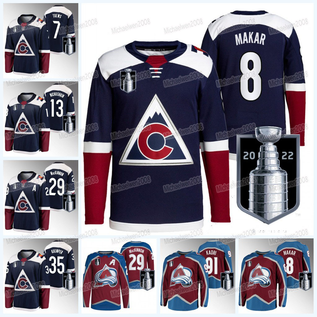 Colorado Nazem Kadri 2022 Stanley Cup Final Jersey Avalanche Cale Makar Gabriel Landeskog Nathan MacKinnon Mikko Rantanen Andre Burakovsky J.T. Compher, Men flex base
Colorado Nazem Kadri 2022 Stanley Cup Final Jersey Avalanche Cale Makar Gabriel Landeskog Nathan MacKinnon Mikko Rantanen Andre Burakovsky J.T. Compher, Men flex base