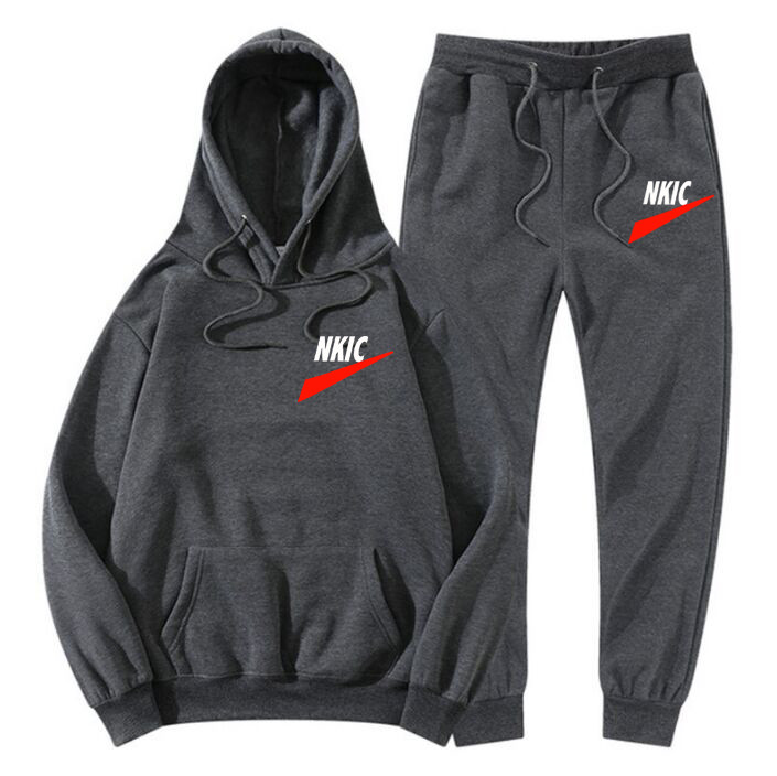 High Quality Men' Fashion Tracksuit Pants Jogging Suit 2 Pcs Autumn Winter Men Outfits Sportswear Running Sweatsuit Loose Fit Clothes, Navy blue
High Quality Men' Fashion Tracksuit Pants Jogging Suit 2 Pcs Autumn Winter Men Outfits Sportswear Running Sweatsuit Loose Fit Clothes, Navy blue