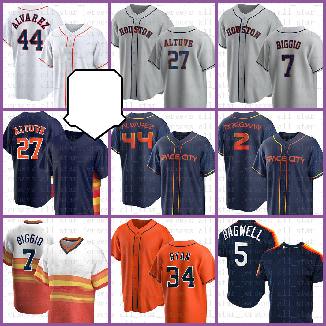 Houston Baseball Jersey 27 Jose Altuve Yordan Alvarez Craig Biggio Alex Bregman Nolan Ryan Jeff Bagwell Justin Verlander Carlos Correa Yuli Gurriel Jake Meyers, Retro(taikongren)
Houston Baseball Jersey 27 Jose Altuve Yordan Alvarez Craig Biggio Alex Bregman Nolan Ryan Jeff Bagwell Justin Verlander Carlos Correa Yuli Gurriel Jake Meyers, Retro(taikongren)