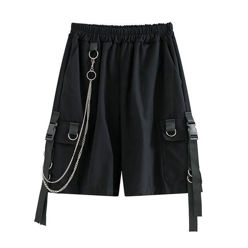 Solid Mens Shorts Summer Beach Ribbons Black Hip Hop Streetwear Casual Male Sportswear Homme Clothing 220614, No chain
Solid Mens Shorts Summer Beach Ribbons Black Hip Hop Streetwear Casual Male Sportswear Homme Clothing 220614, No chain