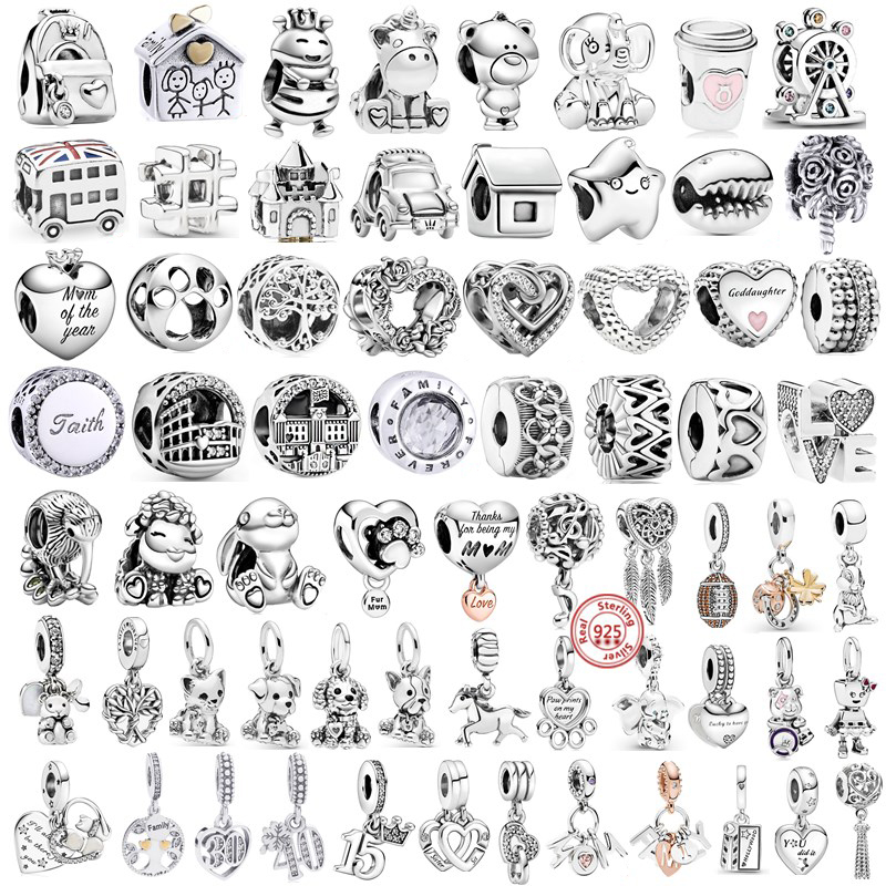 925 Sterling Silver Dangle Charm Number Puppy Castle Beads Bead Fit Pandora Charms Bracelet DIY Jewelry Accessories
925 Sterling Silver Dangle Charm Number Puppy Castle Beads Bead Fit Pandora Charms Bracelet DIY Jewelry Accessories