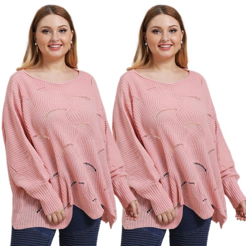 Women's Sweaters Women Plus Size Batwing Long Sleeve Solid Color Sweater Crew Neck Hollow Knit Oversized Loose Irregular Hem Jumper TopsWome, As pic
Women's Sweaters Women Plus Size Batwing Long Sleeve Solid Color Sweater Crew Neck Hollow Knit Oversized Loose Irregular Hem Jumper TopsWome, As pic