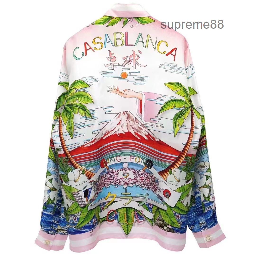Casablanca 22ss table tennis club shirts fortune cat stadium long sleeve men designer shirt, As shown in figure
Casablanca 22ss table tennis club shirts fortune cat stadium long sleeve men designer shirt, As shown in figure