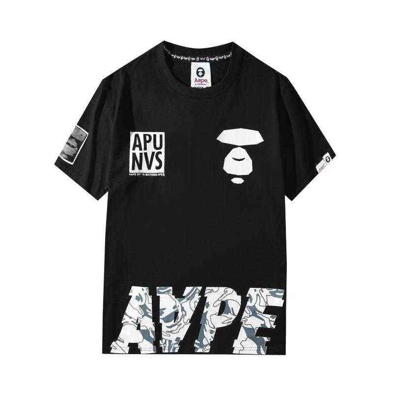 Men's T-Shirts Amoi Tide Brand Short-sleeved T-shirt Aape Ape Head Classic Camouflage Letters For Men And WomenRLZL, White
Men's T-Shirts Amoi Tide Brand Short-sleeved T-shirt Aape Ape Head Classic Camouflage Letters For Men And WomenRLZL, White