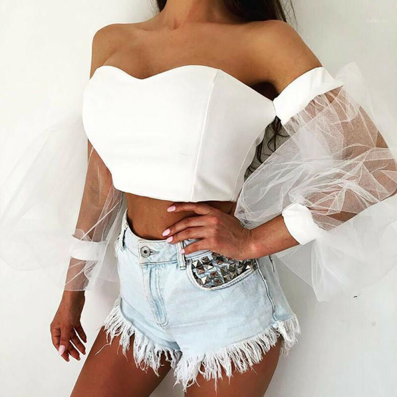 Women Ladies Long Sleeve V-neck Blouse Off Shoulder Mesh Puff Tops Crop Top Solid Women' Blouses & Shirts, Black
Women Ladies Long Sleeve V-neck Blouse Off Shoulder Mesh Puff Tops Crop Top Solid Women' Blouses & Shirts, Black