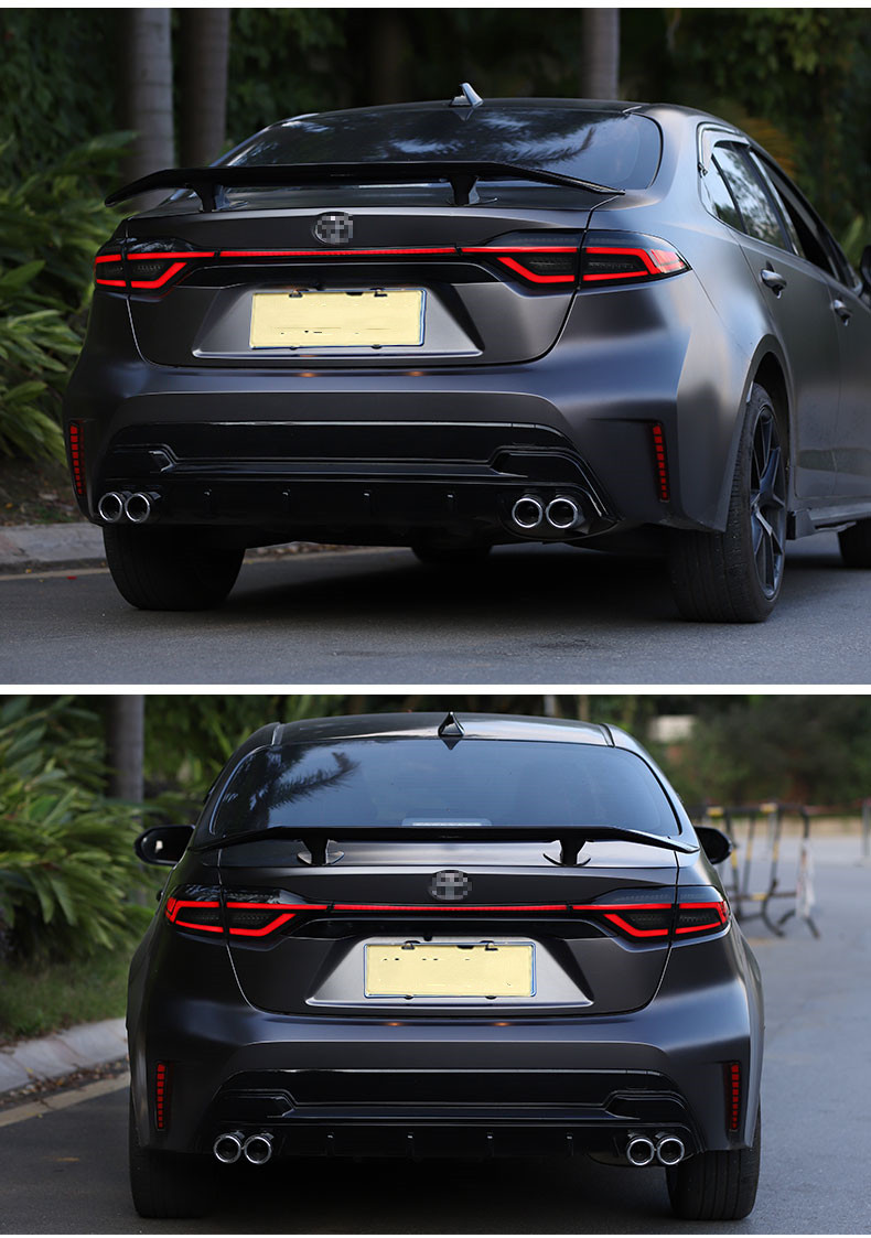 Car Tuning Taillights For Corolla Hybrid LED Tail Light 20 19-2021 Toyota Altis Rear Fog Brake LED Turn Signal Lights