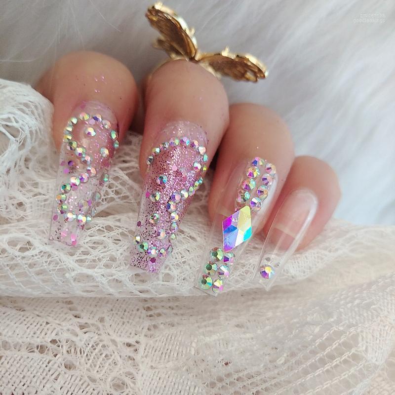 False Nails 24pcs2022 Luxury Jewelry Coffin Fake Nail Transparent Crystal Drill Flash Prud22
False Nails 24pcs2022 Luxury Jewelry Coffin Fake Nail Transparent Crystal Drill Flash Prud22