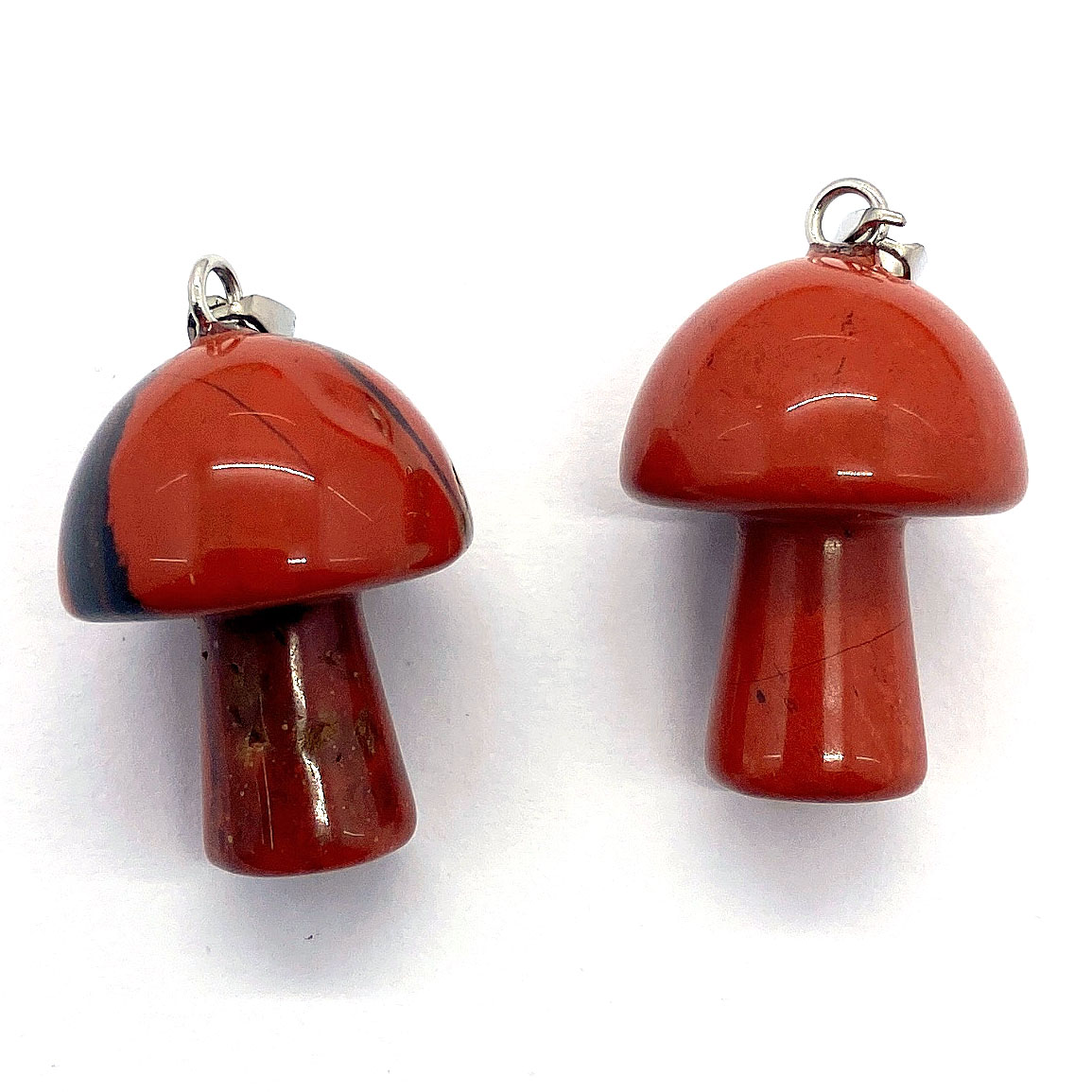 Natural Stone Quartz Crystal Pendant charms Tiger Eye Gold Swan Mushroom Shape Jewelry DIY Making necklace Bracelet Accessories