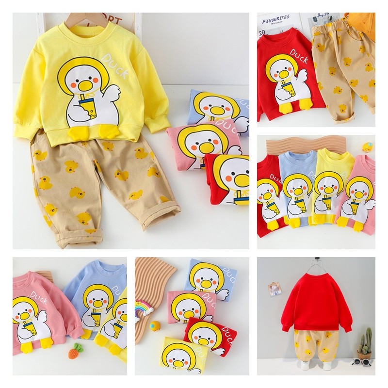 LZH Spring Baby Girl Boys Clothes For born Long Sleeve Top+Trousers 2pcs Outfit Kids Tracksuit Suit Infant Clothing Sets 220326