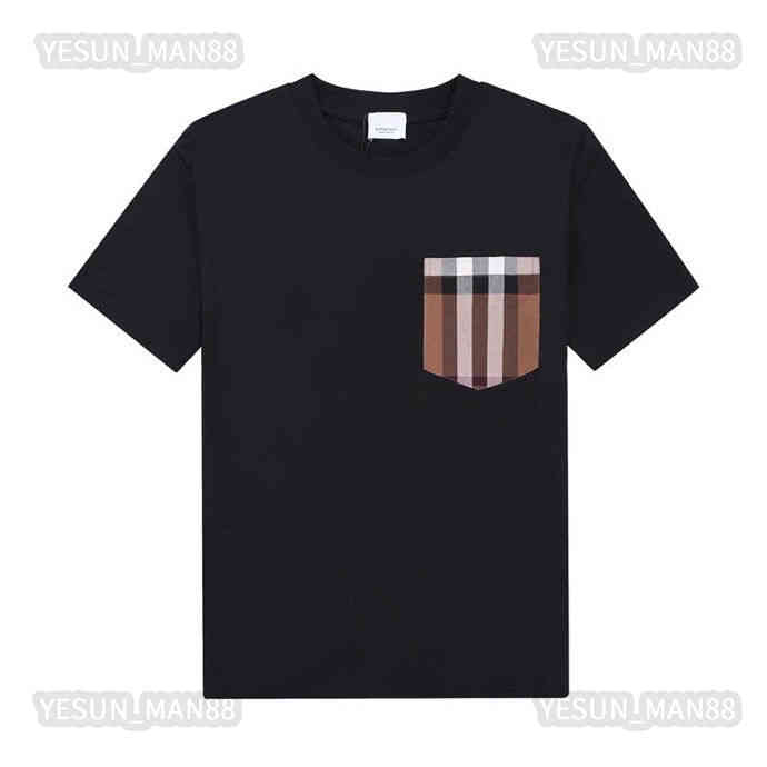 Designer Burberys Classic Luxury T Shirt Burbs Checkered Stitched Pocket Fashion Summer Bbr Mens And Womens Couple Short Sleeves Tee
Designer Burberys Classic Luxury T Shirt Burbs Checkered Stitched Pocket Fashion Summer Bbr Mens And Womens Couple Short Sleeves Tee