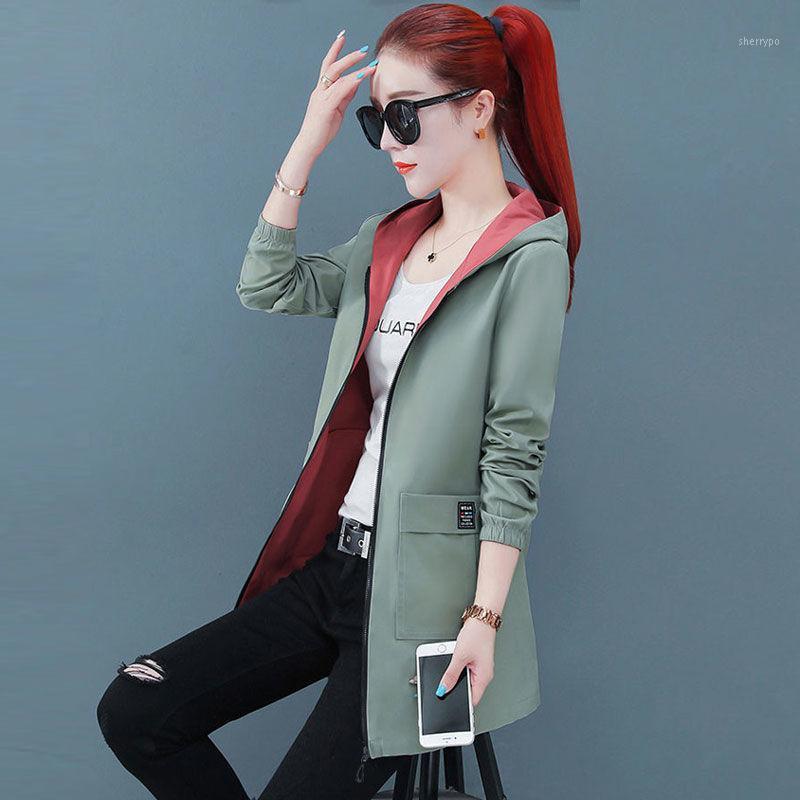 Women's Trench Coats 2022 Double Side Windbreaker Jacket Long Spring And Autumn Style Korean Loose Large Hooded Top Fashion, Wear on both sides
Women's Trench Coats 2022 Double Side Windbreaker Jacket Long Spring And Autumn Style Korean Loose Large Hooded Top Fashion, Wear on both sides
