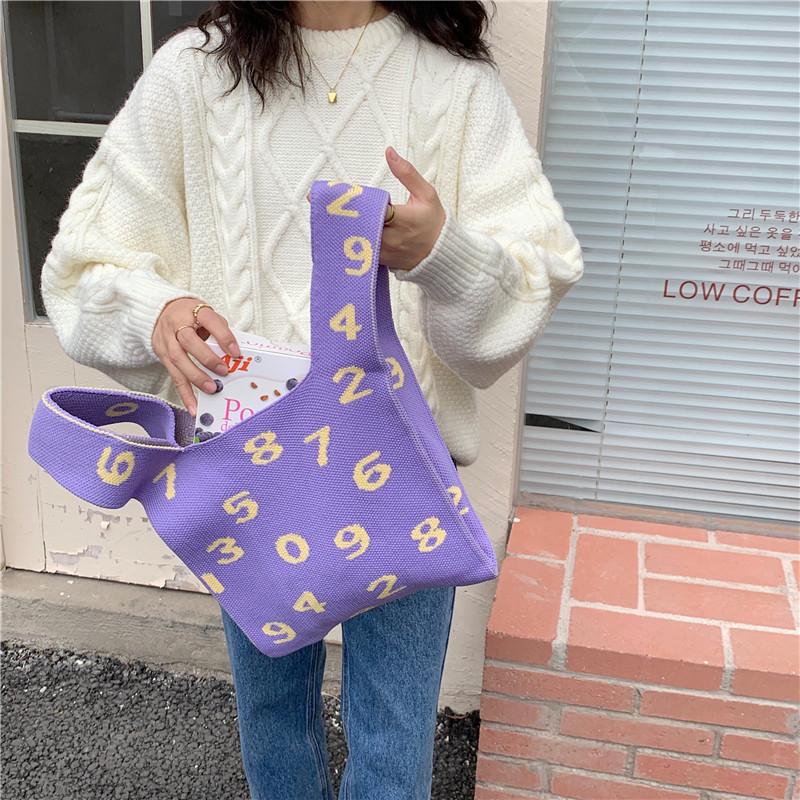 Evening Bags Women Digital Knitting Shoulder Bag Retro Design Female Small Tote Purse Handbags Fashion Ladies Protable Woolen Shopping, Blue
Evening Bags Women Digital Knitting Shoulder Bag Retro Design Female Small Tote Purse Handbags Fashion Ladies Protable Woolen Shopping, Blue