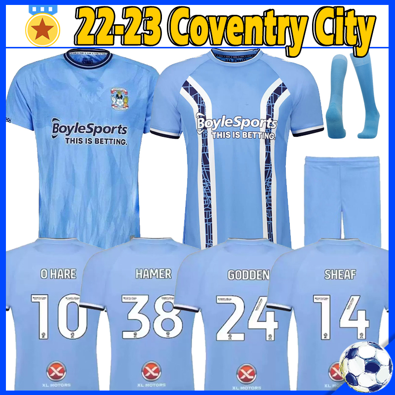 22/23 Coventry City soccer jersey 2021 2022 home blue 10 O Hare Sheaf 17 Gyokeres 38 Hamer 24 Godden Hamer men kids kit football Uniforms camiseta de futbol shirts top, 21-22 home
22/23 Coventry City soccer jersey 2021 2022 home blue 10 O Hare Sheaf 17 Gyokeres 38 Hamer 24 Godden Hamer men kids kit football Uniforms camiseta de futbol shirts top, 21-22 home
