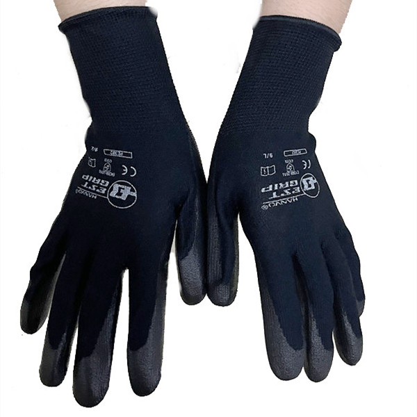 Gauges Work Gloves PU Coated Nitrile Safety Glove for Mechanic Working Nylon Cotton Palm Hand Protection EN388 OEM
