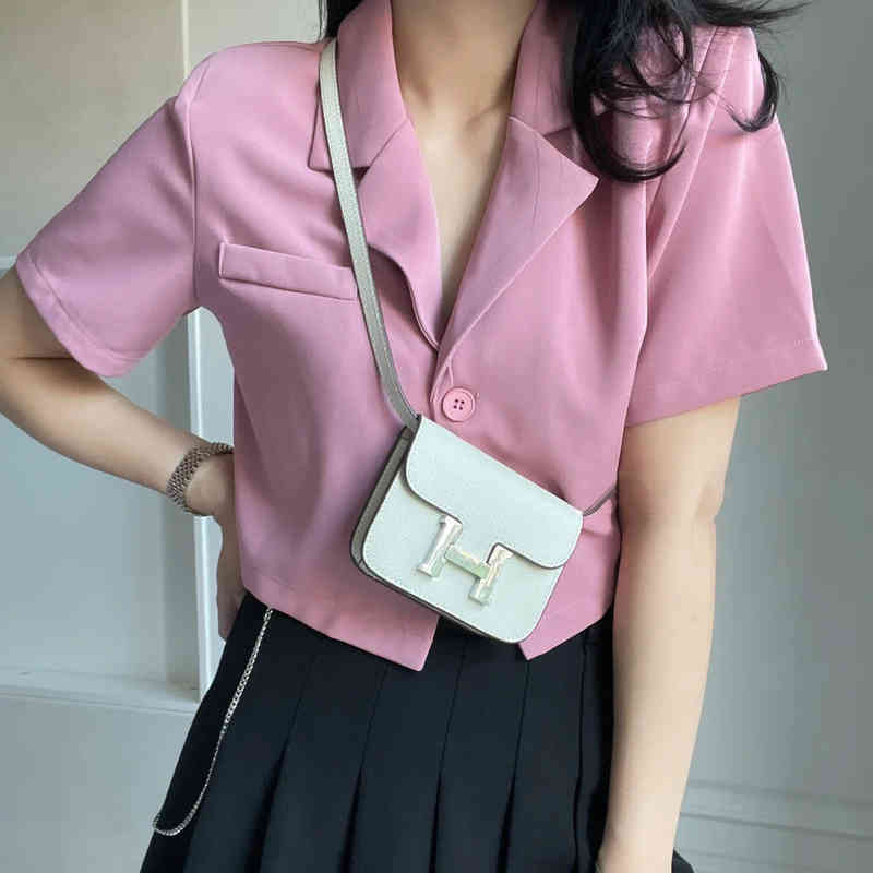 H-button Pig Nose Chain Stewardess Mini Kangkang Palm Print Cowhide Tofu Small Square Bag YueyueSJDT, White gold mini kangkang bag
H-button Pig Nose Chain Stewardess Mini Kangkang Palm Print Cowhide Tofu Small Square Bag YueyueSJDT, White gold mini kangkang bag
