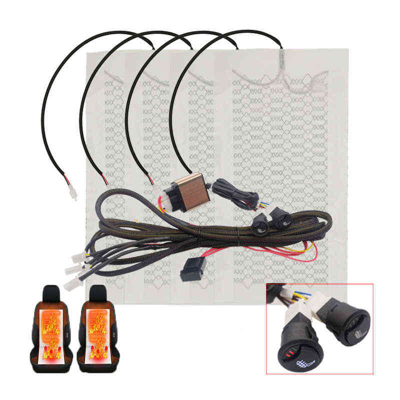 Universal 12V Carbon Fiber Car Seat Heater Heat Pads 3 Level Heated Round Switch Kit Winter Warmer Seat Cover H220428
Universal 12V Carbon Fiber Car Seat Heater Heat Pads 3 Level Heated Round Switch Kit Winter Warmer Seat Cover H220428