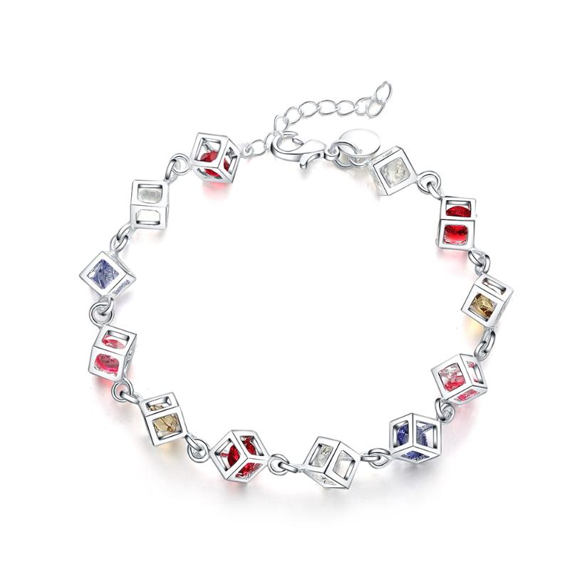 Charm Bracelets 925 Stamp Silver Women Lady Wedding Gift Jewelry Fashion Colorful Zircon Crystal Bracelet
Charm Bracelets 925 Stamp Silver Women Lady Wedding Gift Jewelry Fashion Colorful Zircon Crystal Bracelet