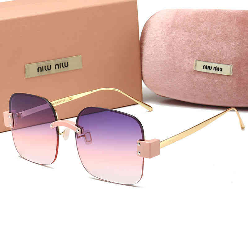Fashion frameless sunglasses miu womens color film square square sun glasses driving polarized eyewear
Fashion frameless sunglasses miu womens color film square square sun glasses driving polarized eyewear