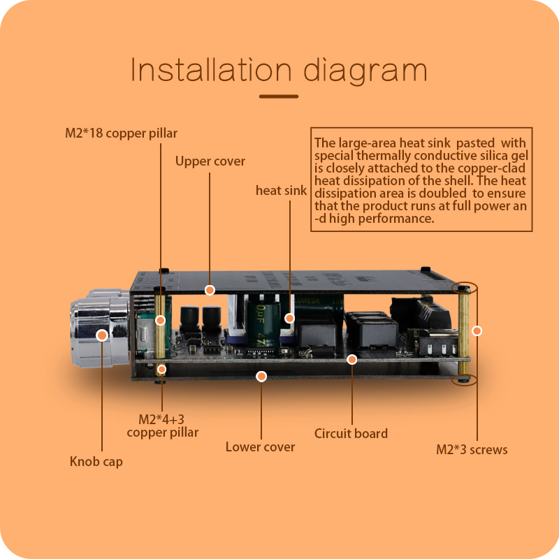 TPA3116D2 Bluetooth 5.0 2.1 Channel Power Audio Stereo Subwoofer Amplifier Board 50WX2+100W TREBLE Bass note tuning AMP S100H