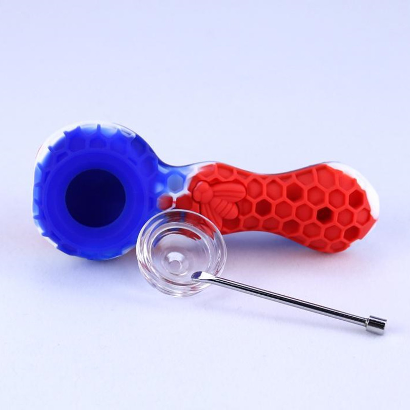 Coloful 4.3'' Silicone Pipes food grade material Tobacco pipe with Glass Bowl smoking accessories
Coloful 4.3'' Silicone Pipes food grade material Tobacco pipe with Glass Bowl smoking accessories