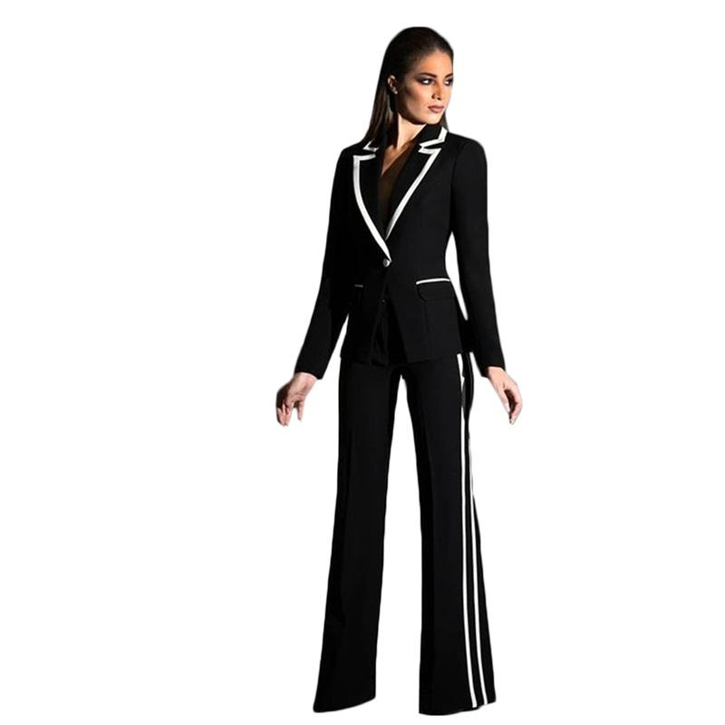 Women's Two Piece Pants Pieces Custom Made Women Suits Coat Pant Formal White And Black One Button Fit Slim Party For
Women's Two Piece Pants Pieces Custom Made Women Suits Coat Pant Formal White And Black One Button Fit Slim Party For