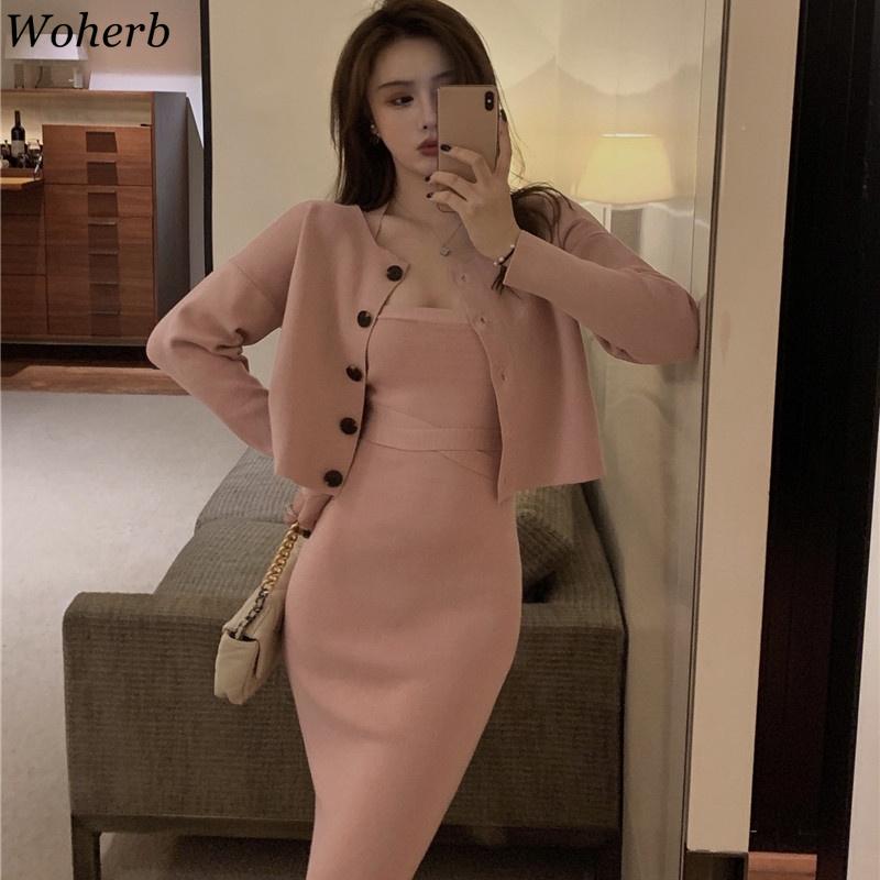 Women's Knits & Tees Woherb Sexy Sleeveless Backless Halter Bodycon Knitted Dress + Slim Cardigan Two Piece Set Women 2022 Autumn Thin Chic, White
Women's Knits & Tees Woherb Sexy Sleeveless Backless Halter Bodycon Knitted Dress + Slim Cardigan Two Piece Set Women 2022 Autumn Thin Chic, White