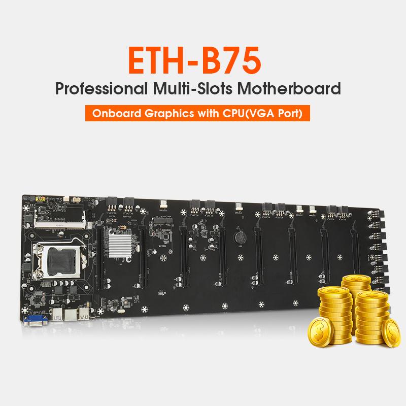 Motherboards BTH B75 Mining Motherboard Intel Chipset 8 PCI-E 16X LGA 1155 DDR3 ETH 65mm SATA2.0 MSATA 3.0 USB3.0 Multi-Slots
Motherboards BTH B75 Mining Motherboard Intel Chipset 8 PCI-E 16X LGA 1155 DDR3 ETH 65mm SATA2.0 MSATA 3.0 USB3.0 Multi-Slots