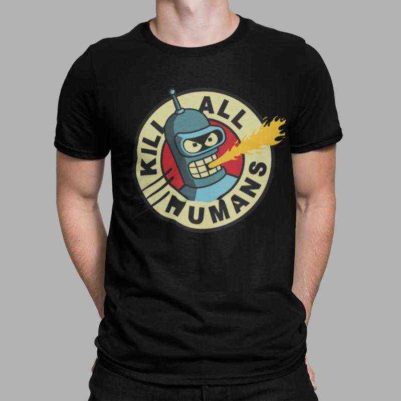 Men's T-shirts Kill All Humans T-shirt Bender Robot Beer Movie Tv Tee Poster Retro Gift Art Ukc11, 0301416-black
Men's T-shirts Kill All Humans T-shirt Bender Robot Beer Movie Tv Tee Poster Retro Gift Art Ukc11, 0301416-black