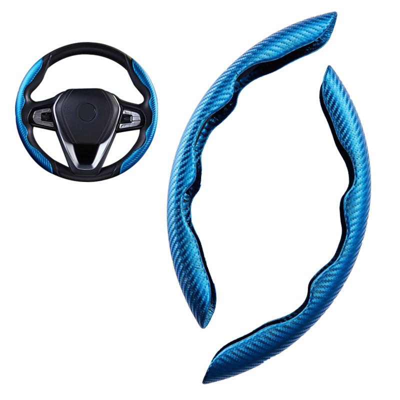 Steering Wheel Covers 2Pcs/Set Fashion Carbon Fiber Universal Car Cover Extended Style Steering-Weel Interior AccessoriesSteering
Steering Wheel Covers 2Pcs/Set Fashion Carbon Fiber Universal Car Cover Extended Style Steering-Weel Interior AccessoriesSteering