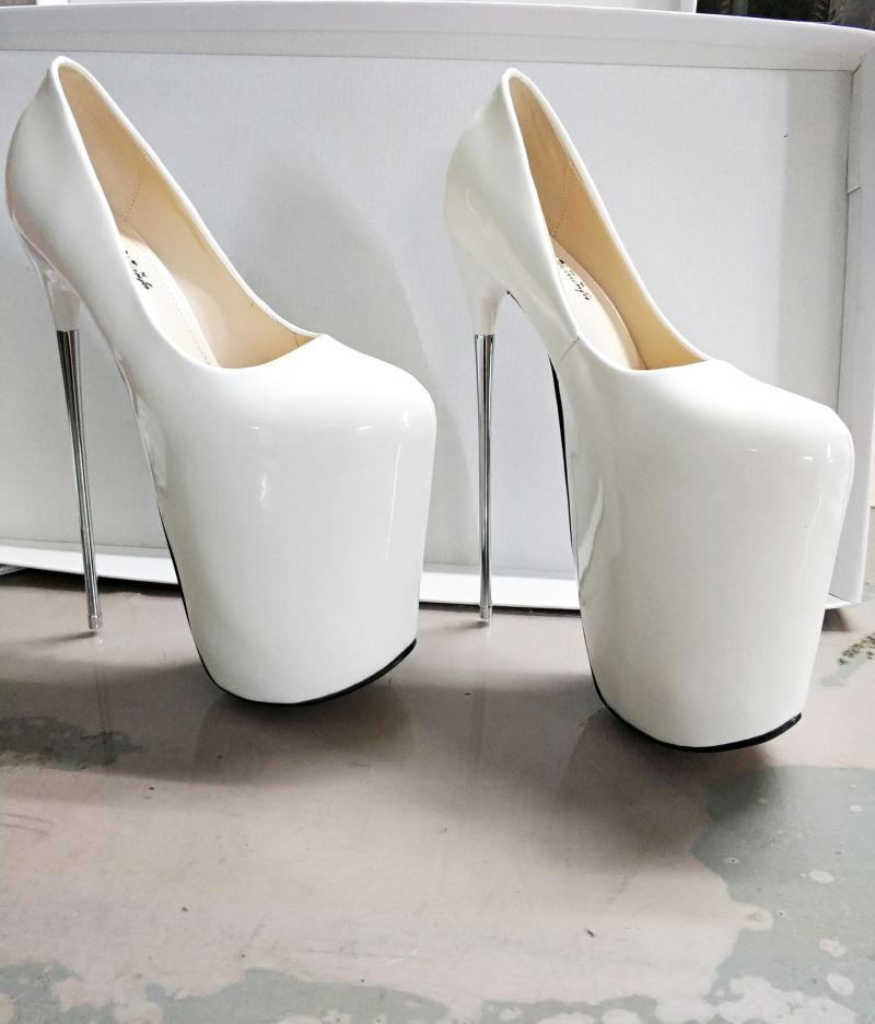 Dress Shoes Ultra High Heels 19-22cm Platform Pumps Women Sexy Patent Leather Metal Heel Extreme Fetish Modern Big Size 34-50, Red 19cm
Dress Shoes Ultra High Heels 19-22cm Platform Pumps Women Sexy Patent Leather Metal Heel Extreme Fetish Modern Big Size 34-50, Red 19cm