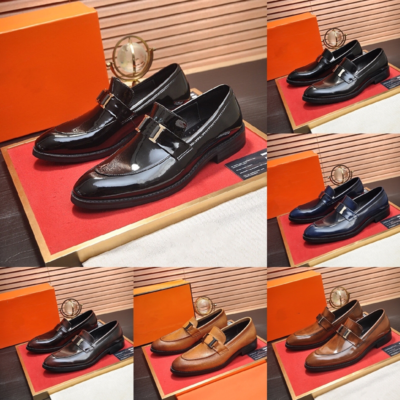 Designer Luxury H series Mens Loafers Paris Shoes Genuine Leather texture Patent leather Wedding Business Drive Classics Size 38-45, 01
Designer Luxury H series Mens Loafers Paris Shoes Genuine Leather texture Patent leather Wedding Business Drive Classics Size 38-45, 01