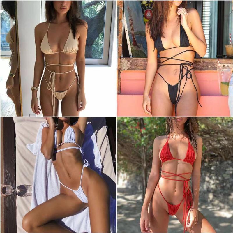 Women's Swimwear Sexy Bikini 2022 Solid Swimsuit Women Lace Up Bathing Suit Summer V Waist Beach Wear Swimming XL, Beige
Women's Swimwear Sexy Bikini 2022 Solid Swimsuit Women Lace Up Bathing Suit Summer V Waist Beach Wear Swimming XL, Beige