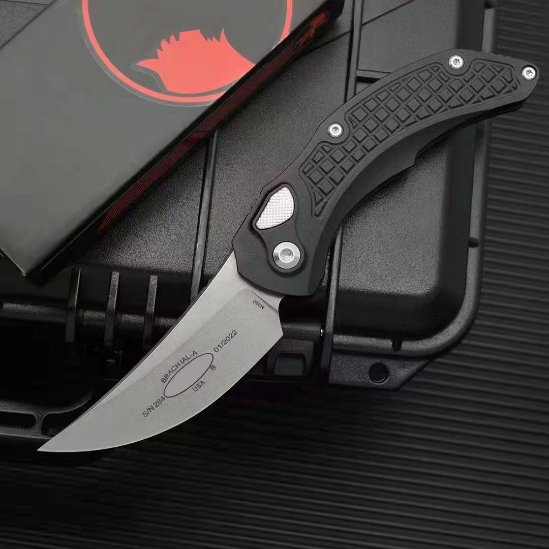 2022 Auto Brachial Folding Knife Aviation Aluminium Handle M390 Blade Pocket Knives Kitchen Automatic Camping Hunting Utility Outdoor EDC Tool
2022 Auto Brachial Folding Knife Aviation Aluminium Handle M390 Blade Pocket Knives Kitchen Automatic Camping Hunting Utility Outdoor EDC Tool