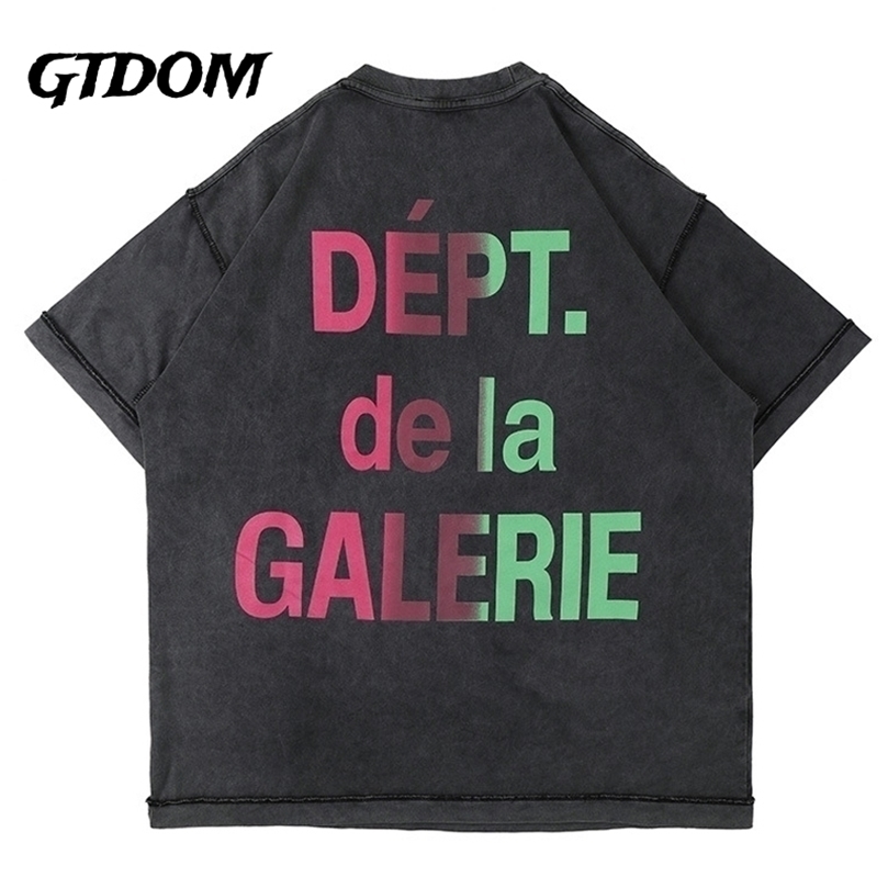 GTDOM Men Fashion Cards Hyun Chae Gradual Change Print Short Sleeve T-Shirt Summer Wash Worn Out Spacious 220427, Color 2
GTDOM Men Fashion Cards Hyun Chae Gradual Change Print Short Sleeve T-Shirt Summer Wash Worn Out Spacious 220427, Color 2