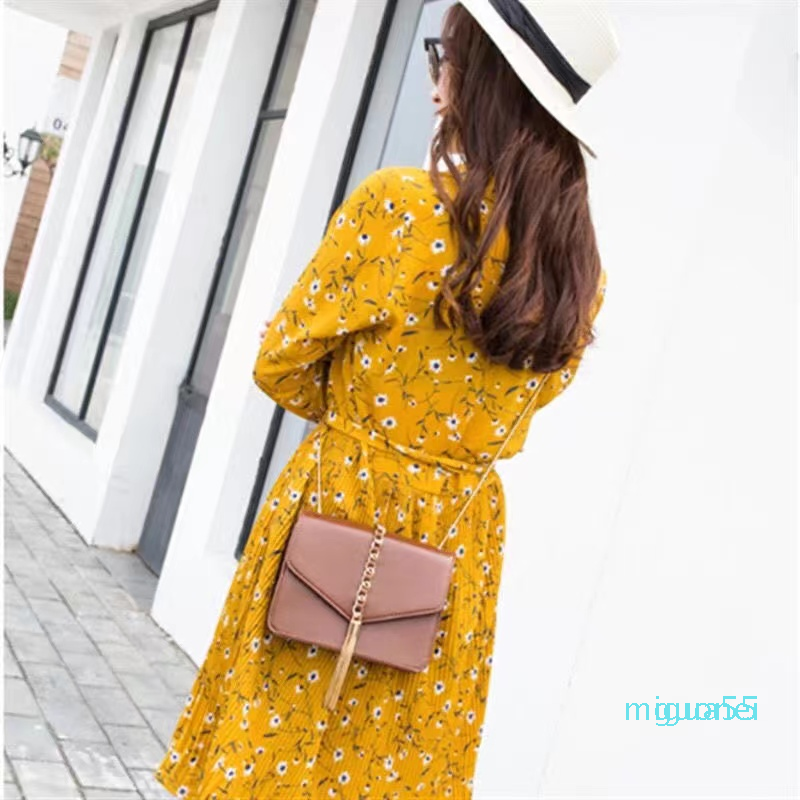 leisure -fashion tassels Large capacity oblique Inced shoulder bag women handbag hand