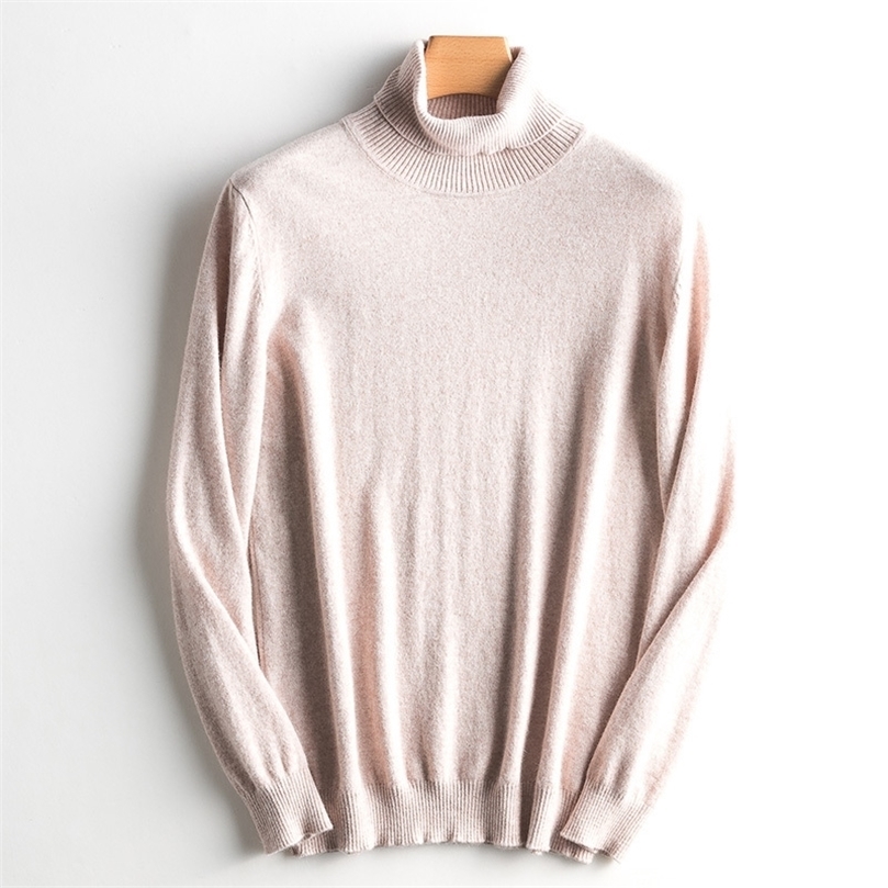 Winter Sweaters Men 100% Cashmere and Wool Knitting Jumpers Arrival 12Colors Warm Pullovers Male Standard Wool Tops 201203