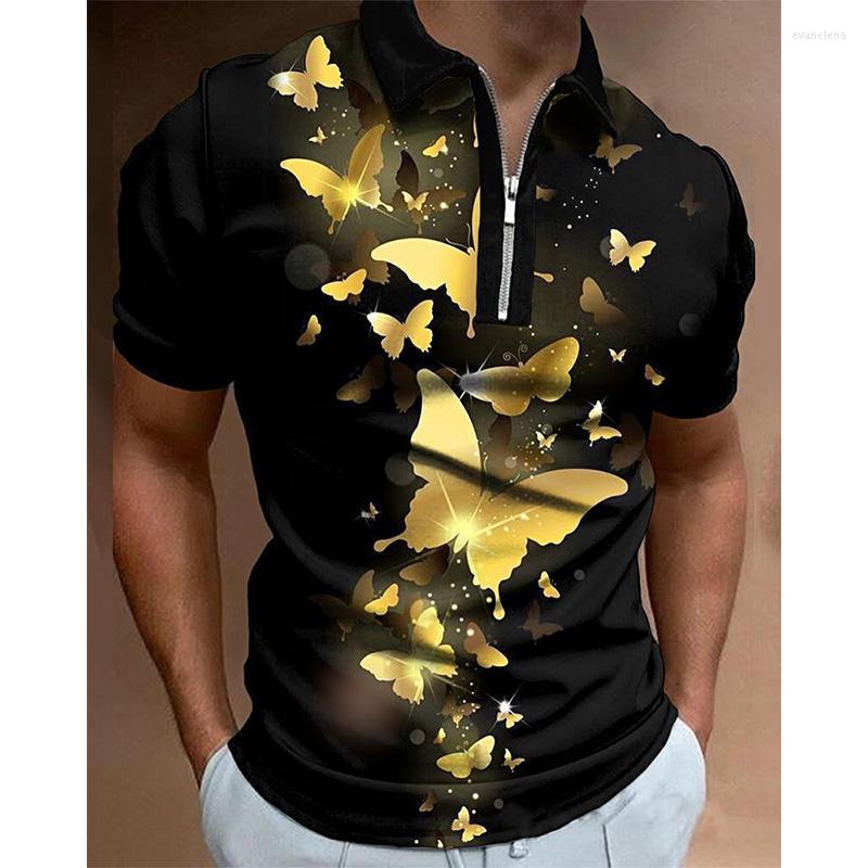 Men' Polos Summer Trend Men Shirts Streetwear Butterfly Printed Casual Short Sleeve Mens Patchwork Turn-Down Collar Zipper ShirtMen' Evan2, Xwcj-dw117
Men' Polos Summer Trend Men Shirts Streetwear Butterfly Printed Casual Short Sleeve Mens Patchwork Turn-Down Collar Zipper ShirtMen' Evan2, Xwcj-dw117