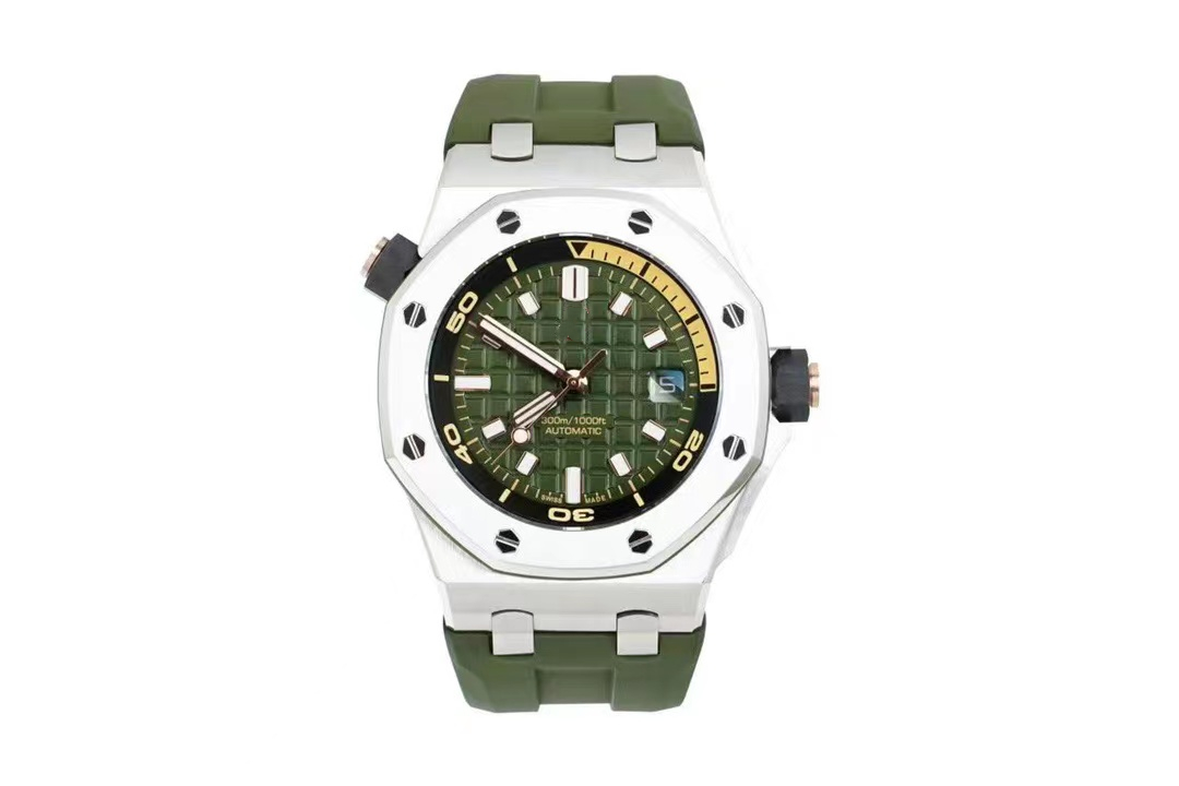 Top 15720 green mens watches 42mm 4308 fully automatic movement watches rubber band Super luminous, Black
Top 15720 green mens watches 42mm 4308 fully automatic movement watches rubber band Super luminous, Black