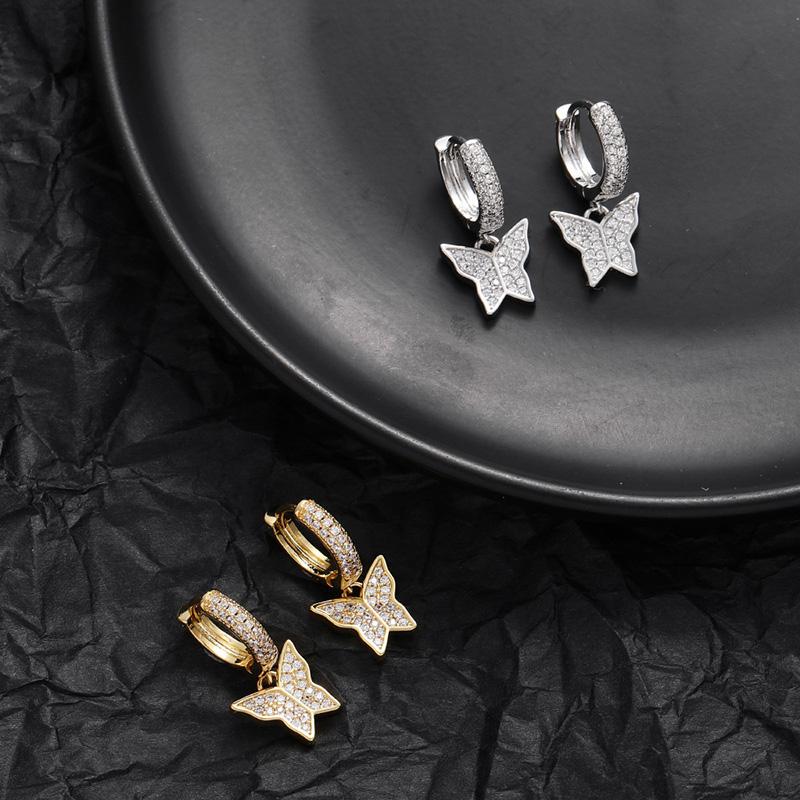 Dangle & Chandelier Pair Hip Hop 3A CZ Stone Paved Bling Out Butterfly Drop Earrings For Men Women Unisex Rapper Jewelry GiftDangle DangleDa
Dangle & Chandelier Pair Hip Hop 3A CZ Stone Paved Bling Out Butterfly Drop Earrings For Men Women Unisex Rapper Jewelry GiftDangle DangleDa