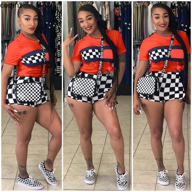 Plus Size Summer Two Piece Set Crop Top And Shorts Set 2 Piece Set Women Club Outfits Matching Sets Ensemble Femme 2 Pieces S641 T200701, White
Plus Size Summer Two Piece Set Crop Top And Shorts Set 2 Piece Set Women Club Outfits Matching Sets Ensemble Femme 2 Pieces S641 T200701, White