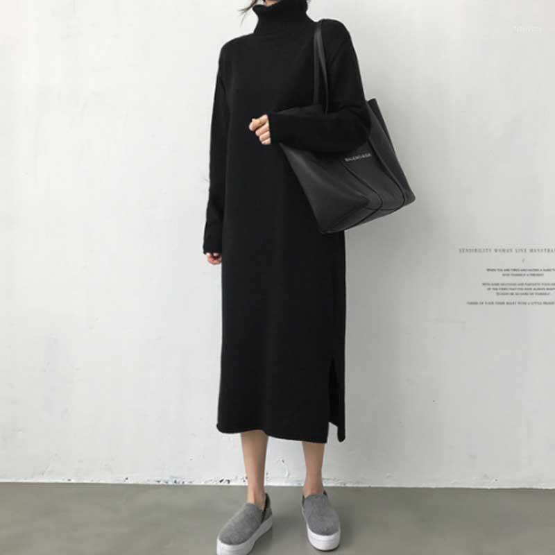 Casual Dresses One-Piece Dress Korean Women Warm Sweater Knitted 2022 Autumn Winter Women' Long Sleeve KniSweater, Black
Casual Dresses One-Piece Dress Korean Women Warm Sweater Knitted 2022 Autumn Winter Women' Long Sleeve KniSweater, Black