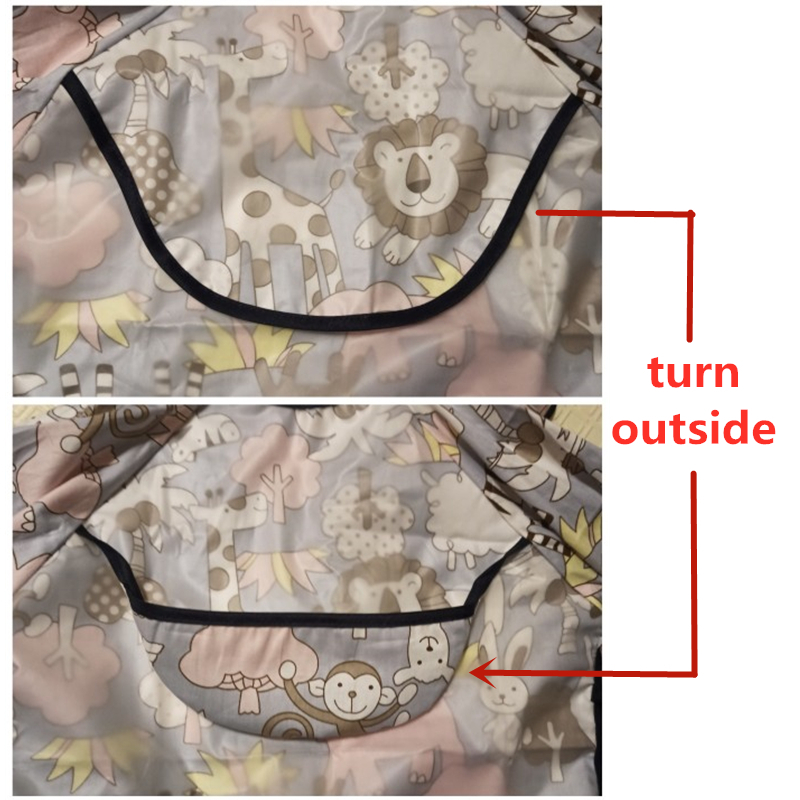 Baby Kids Toddler Long Sleeve Scarf Waterproof Art Smock Feeding Bib Apron Pocket Infant Boys Girls Burp Cloth Bandana Bibs 220815