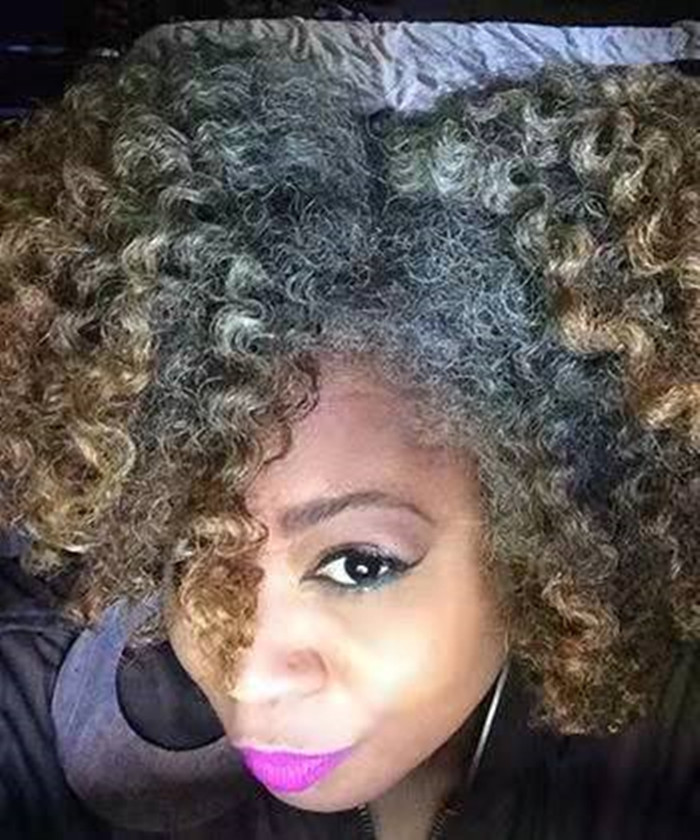 Gracefully gray curlies ponytail extension kinky curly drawstring clip in pony tail bun updo chignon salt and pepper grey black hair mixed 120g