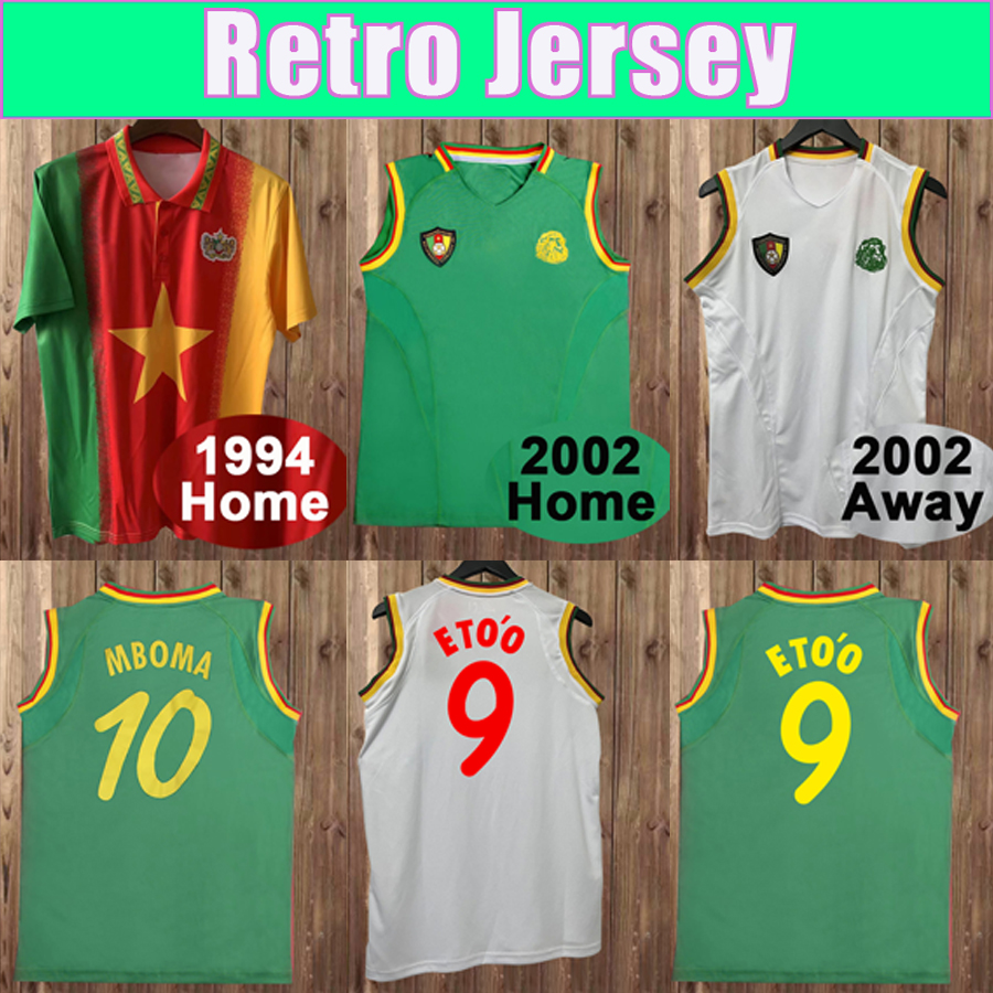2002 2003 Cameroon Retro Mens Soccer Jersey WOME MBOMA ETO O 1994 Home Football Shirt Short Sleeve Uniforms, Fg8471 1994 home
2002 2003 Cameroon Retro Mens Soccer Jersey WOME MBOMA ETO O 1994 Home Football Shirt Short Sleeve Uniforms, Fg8471 1994 home