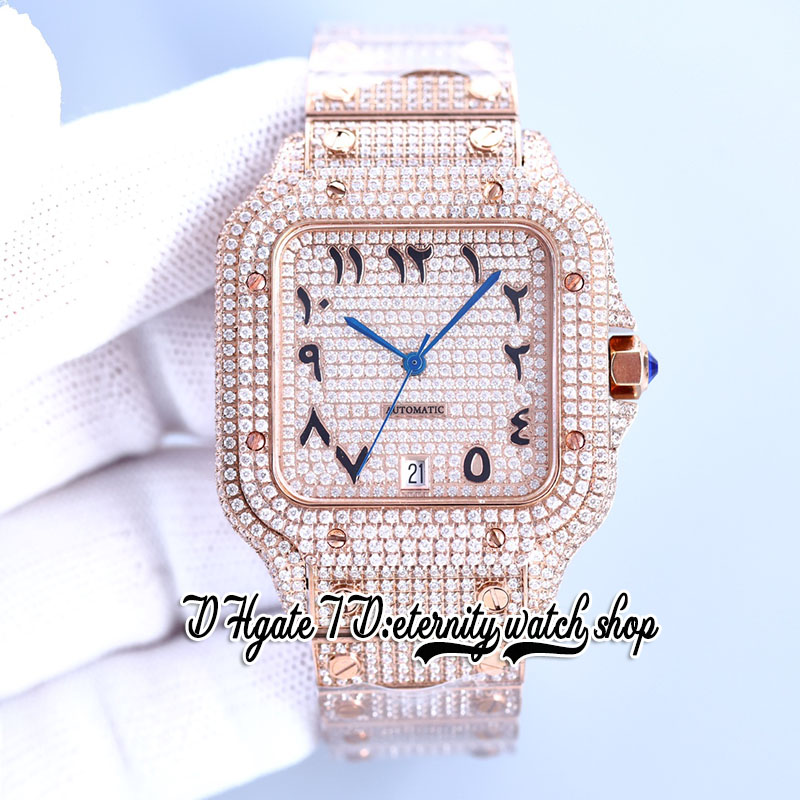 2023 SF SFW0009 Paved Diamonds Japan Miyota Automatic Mens Watch Fully Iced Out Diamond Black Arabic Dial Rose Gold Steel Bracelet Jewelry Super eternity Watches, Watch waterproof production cost
2023 SF SFW0009 Paved Diamonds Japan Miyota Automatic Mens Watch Fully Iced Out Diamond Black Arabic Dial Rose Gold Steel Bracelet Jewelry Super eternity Watches, Watch waterproof production cost