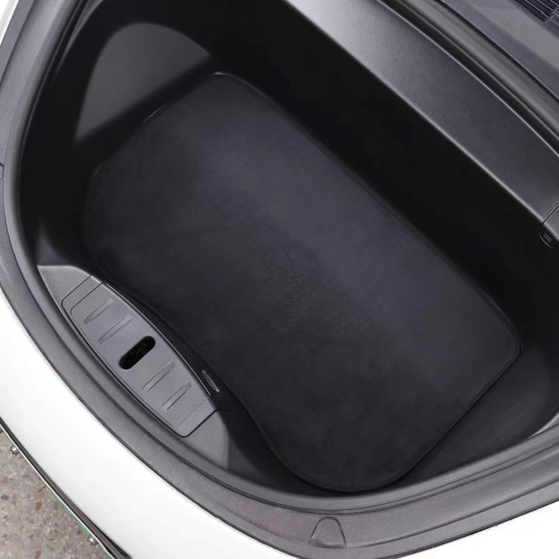 Wear-resistant Dirt-resistant Interior Parts Leather Accessories Car Front Storage Trunk Mat For Tesla Model 3 Y 2019 2020 2021